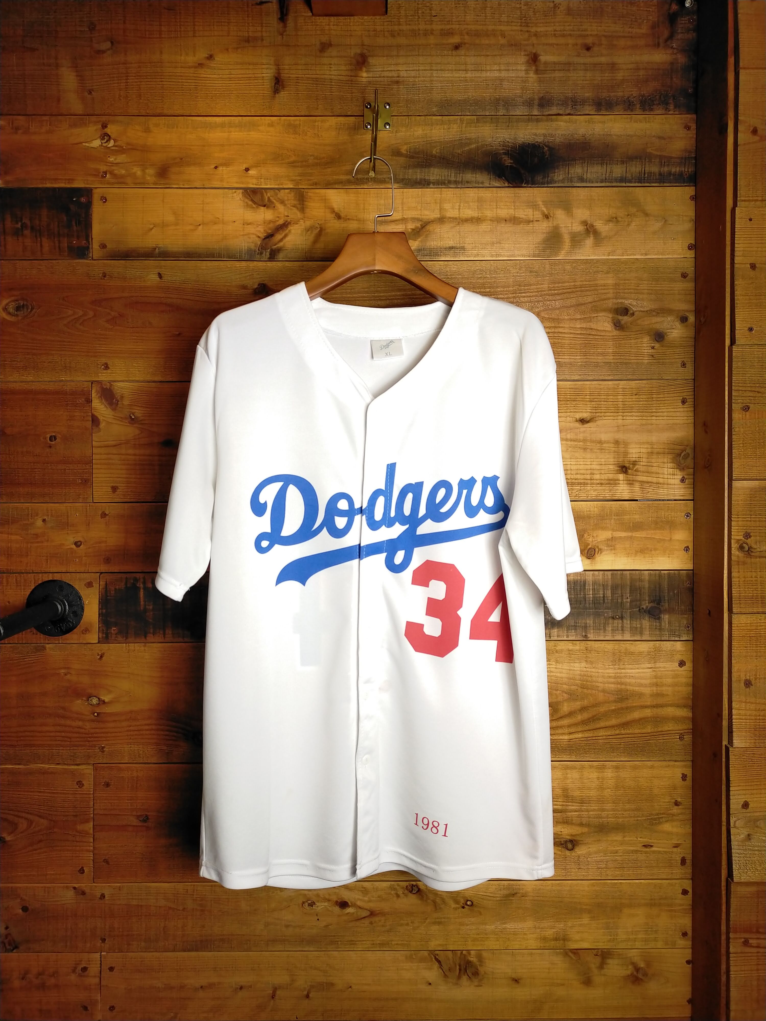 80S Dodgersドジャースベースボールシャツ / フェルナンド