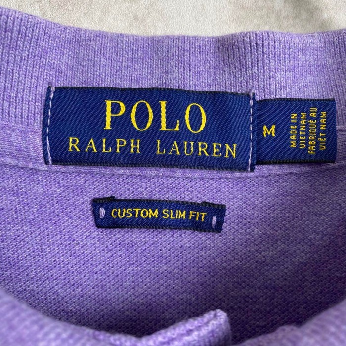 RalphLaurenラルフローレンS半袖ポロシャツ薄紫ラベンダー鹿子ポニー