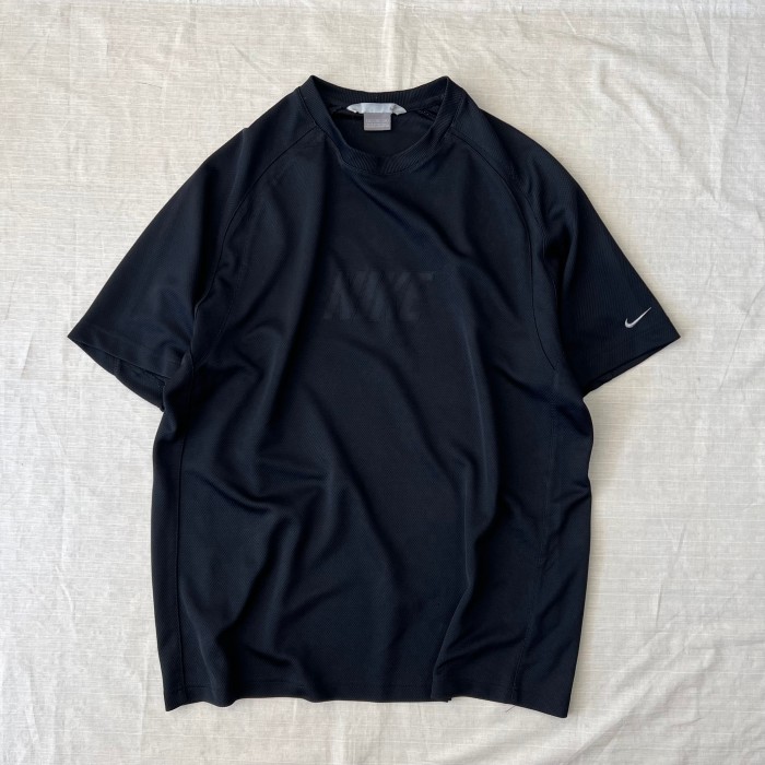 00s【NIKE】ナイキ スウッシュ 刺繍ロゴ レトロ 長袖 Tシャツ XL