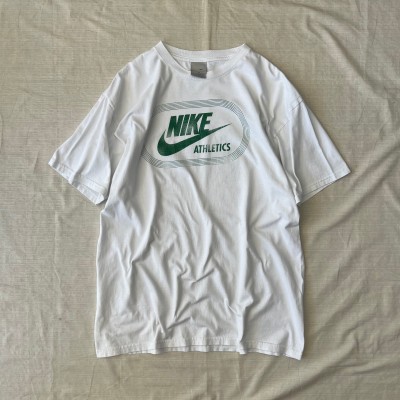 00's NIKE/ナイキ ロゴTシャツ 白T スポーツT スウォッシュ ビッグT ...