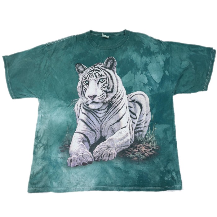 3XLsize The Mountain white tiger Tee マウンテン ホワイトタイガー ...