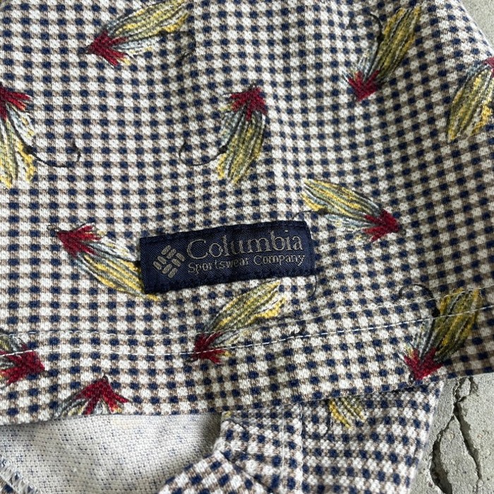 90年代 Columbia コロンビア フライフック フライフィッシング チェック 総柄ポロシャツ メンズL | Vintage.City 빈티지숍, 빈티지 코디 정보