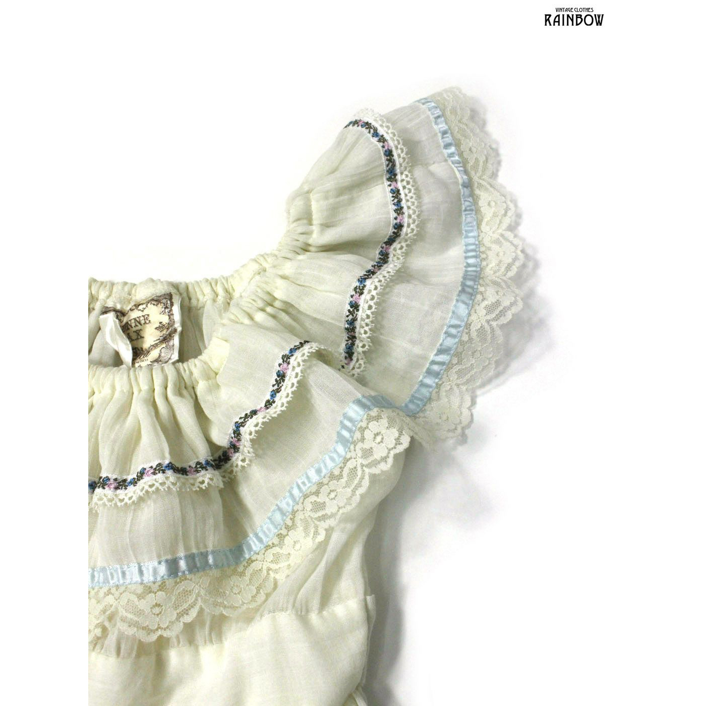 ヴィンテージ アメリカ 古着 70's GUNNE SAX ガニーサックス 半袖 ワンピース ベージュ 生成り (otu2305187) |  Vintage.City