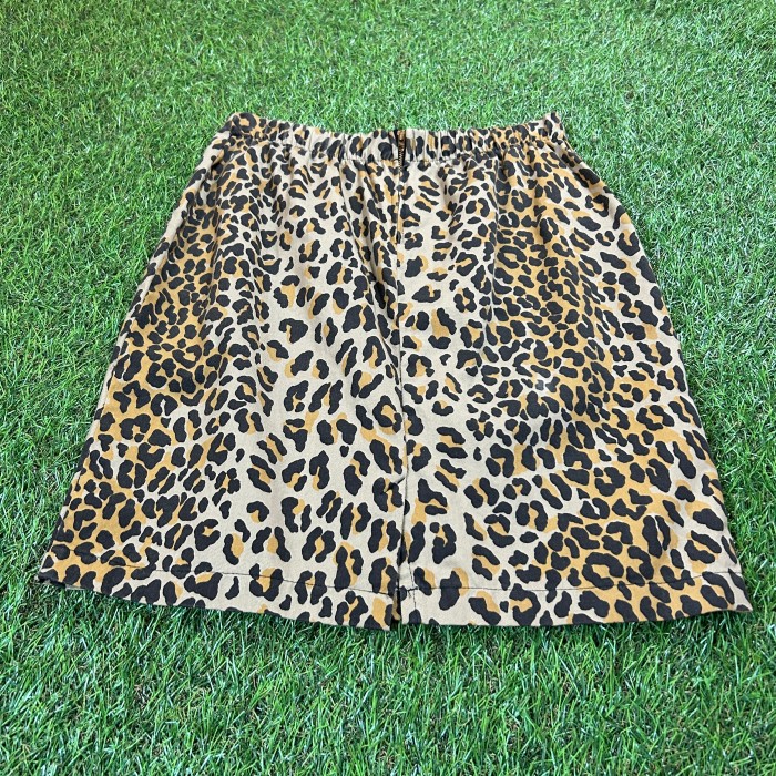 80s Leopard Print Skirt / Made In USA TALON ZIP Vintage ...