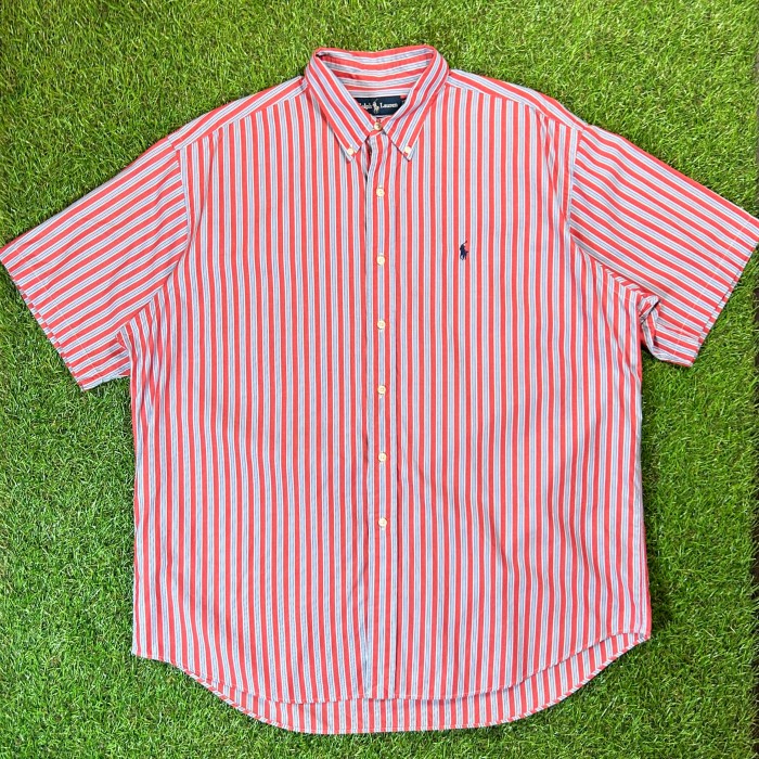 90s Ralph Lauren Striped Shirt / Vintage ヴィンテージ ラルフ