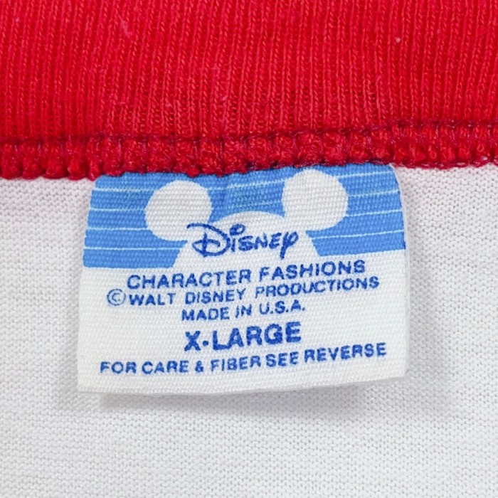 XLsize 80s Walt Disney World Mickey ringer Tee 80年代 ディズニー ラグラン　Tシャツ | Vintage.City 빈티지숍, 빈티지 코디 정보