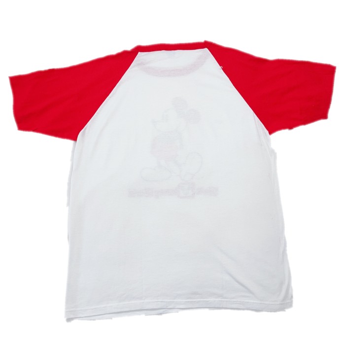 XLsize 80s Walt Disney World Mickey ringer Tee 80年代 ディズニー ラグラン　Tシャツ | Vintage.City 古着屋、古着コーデ情報を発信