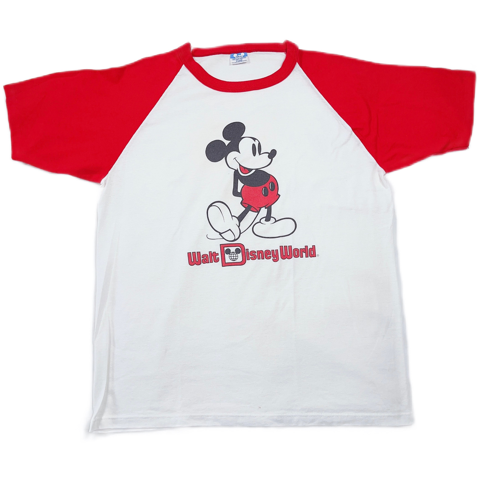 新作販売80s Disney ミッキー ラグランTシャツ ヴィンテージ　希少　夢の国 トップス