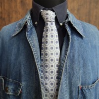 Vintage☆dunhill ダンヒル Neck Tie ネクタイ  イングランド製 総柄 シルク ホワイト | Vintage.City 古着屋、古着コーデ情報を発信