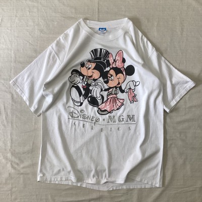 USA製 90's Disney/ディズニー ミッキーTシャツ ミニーTシャツ 