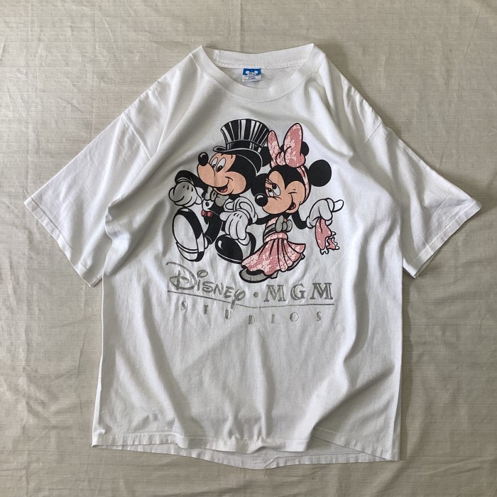 USA製 90's Disney/ディズニー ミッキーTシャツ ミニーTシャツ キャラT