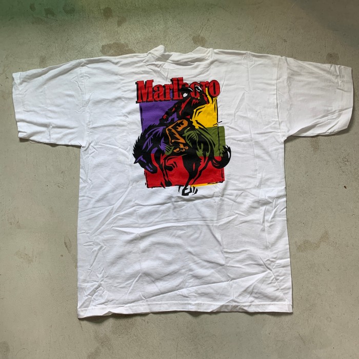 90sデッドストック箱付き Marlboroマルボロ タバコTシャツ XL