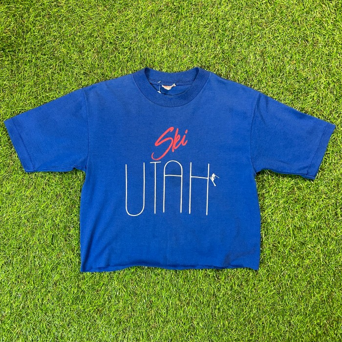 80s UTAH Cropped T-Shirt / Vintage ヴィンテージ 古着 クロップド ...