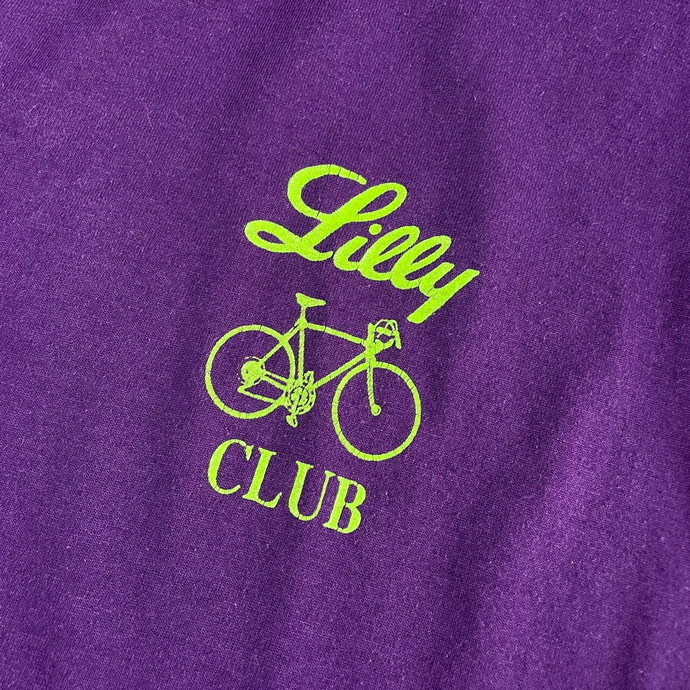 USA製 Lilly Cycling Club 企業ロゴ プリントTシャツ メンズL