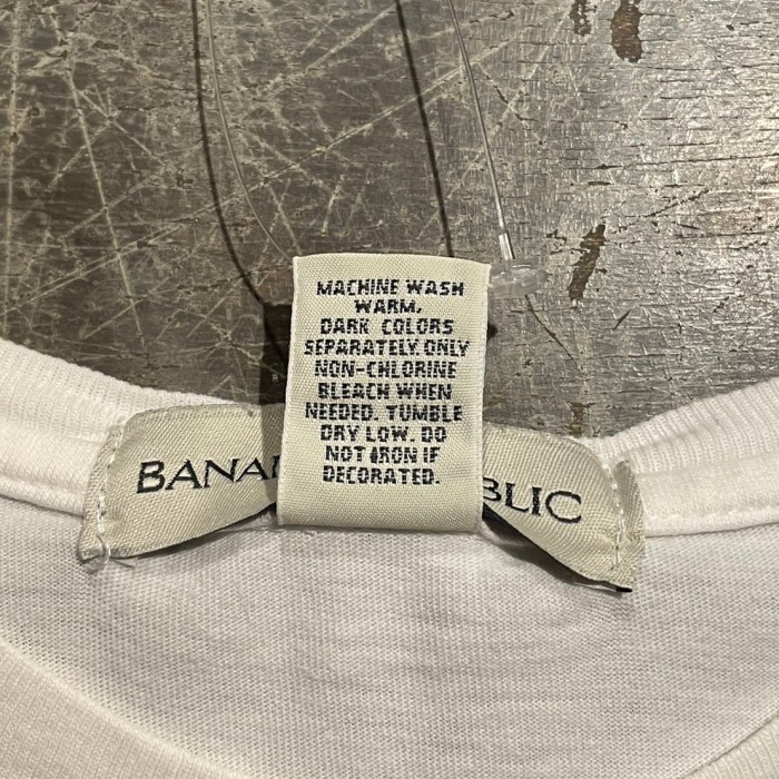 BANANA REPUBLIC バナナリパブリック　プリント　半袖　Tシャツ　Mサイズ　ホワイト　C120 | Vintage.City 古着屋、古着コーデ情報を発信