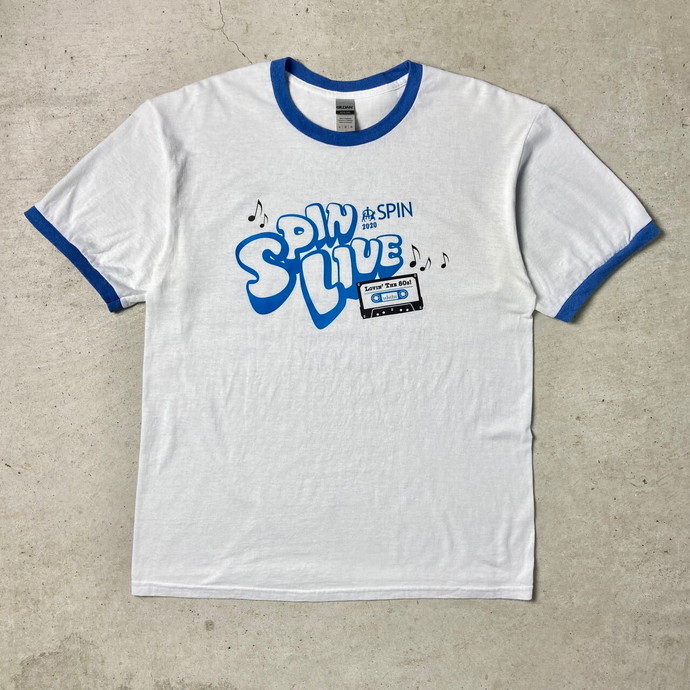 SPIN LIVE LOVIN' THE 80'S プリント リンガーTシャツ メンズL ...