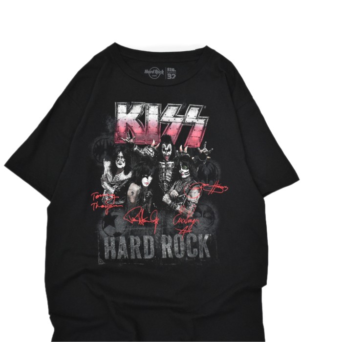 KISS & Hard Rock Cafe Printed S/S Tee | Vintage.City 古着屋、古着コーデ情報を発信