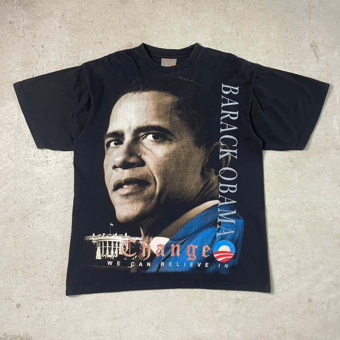レア　 obama オバマ　tシャツ　Lサイズ　未使用タンスの肥やし