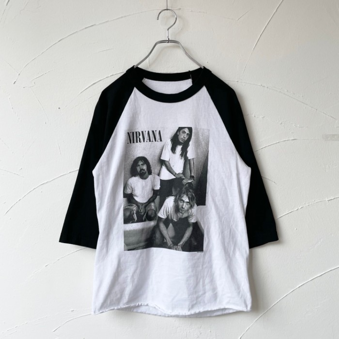 NIRVANA raglan l/s T-shirt ニルヴァーナ ラグランロンT | Vintage.City