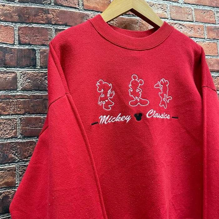 90s ディズニー Disney スウェット トレーナー 刺繍 ミッキー ミニー | Vintage.City 古着屋、古着コーデ情報を発信