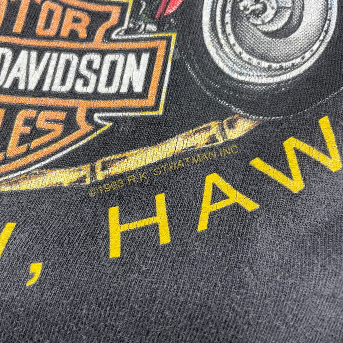 90年代 USA製 Harley-Davidson HONOLULU,HAWAII ハーレーダビッドソン