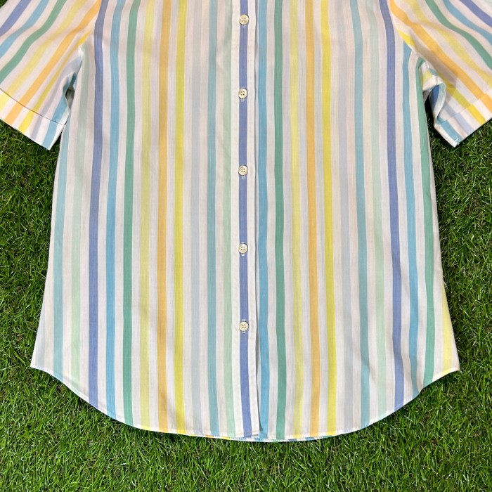 70s-80s Levi's Striped Shirt / Vintage ヴィンテージ 古着 半袖シャツ ストライプ リーバイス パステル | Vintage.City 古着屋、古着コーデ情報を発信