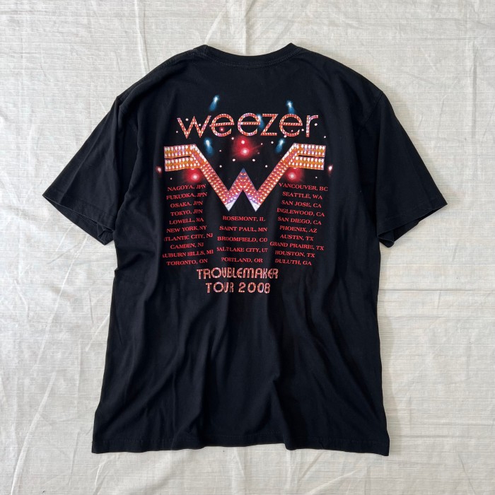 08 weezer/ウィーザー バンドTシャツ ツアーT バンT アーティストT