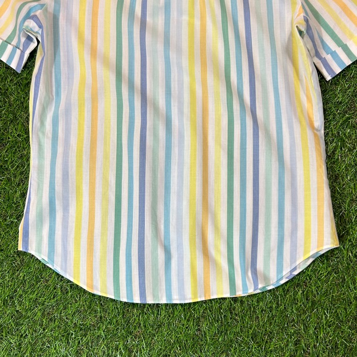 70s-80s Levi's Striped Shirt / Vintage ヴィンテージ 古着 半袖シャツ ストライプ リーバイス パステル | Vintage.City 빈티지숍, 빈티지 코디 정보
