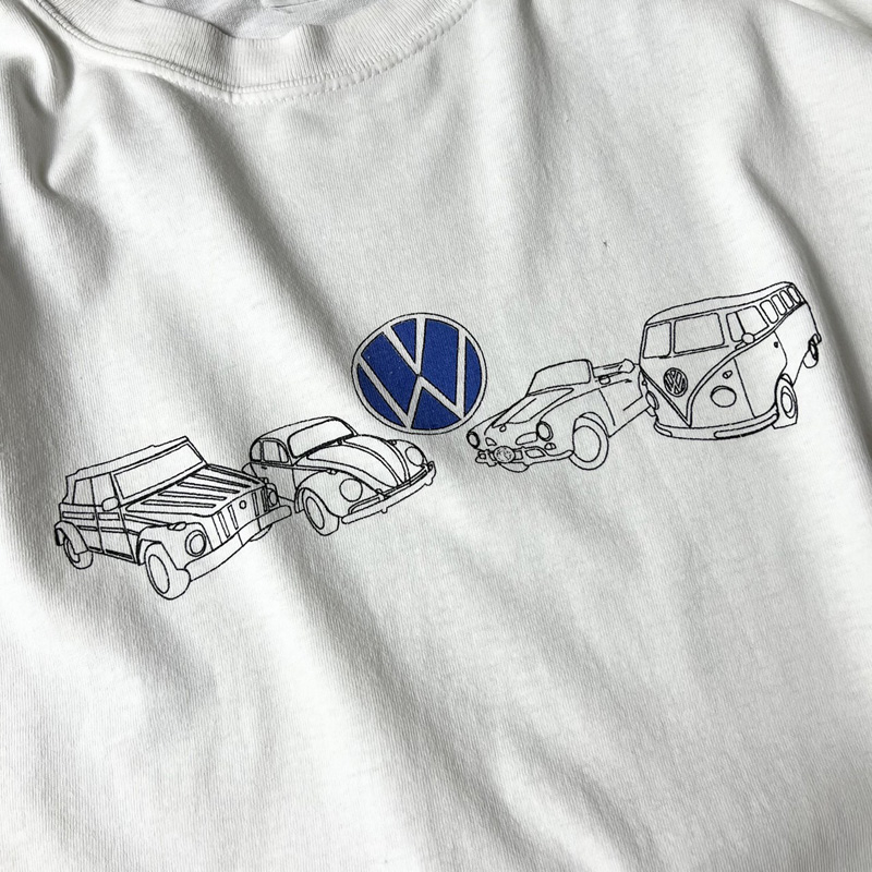 00s フォルクスワーゲン VW 両面 企業物 プリント 半袖 Tシャツ XL 