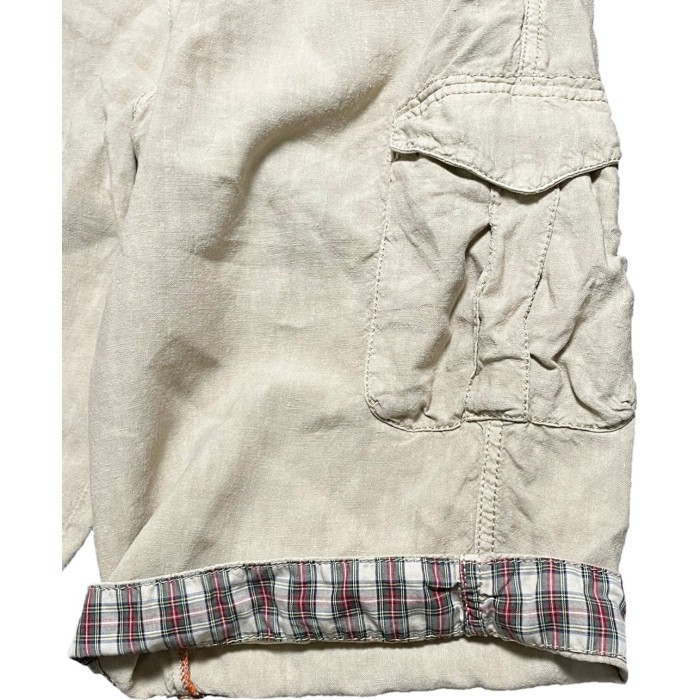 ALBERTO リネンカーゴハーフパンツ ベージュ W33サイズ | Vintage.City 古着屋、古着コーデ情報を発信