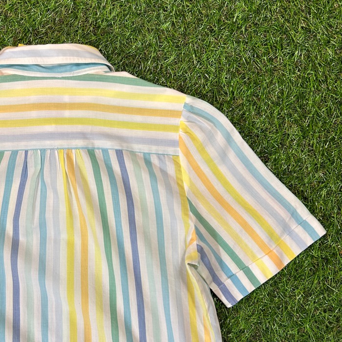 70s-80s Levi's Striped Shirt / Vintage ヴィンテージ 古着 半袖シャツ ストライプ リーバイス パステル | Vintage.City 古着屋、古着コーデ情報を発信