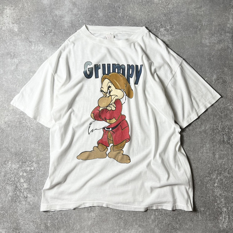 Disneyディズニー白雪姫7人の小人グランピーキャラクターTシャツtシャツXL