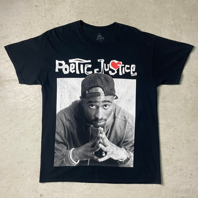 poetic justice 2PAC ヒップホップ ラップ ツーパック バンドTシャツ メンズL | Vintage.City