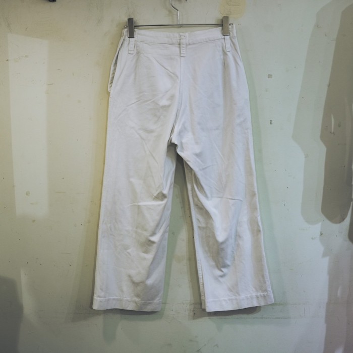 60's French Navy White Cotton Sailor Trousers | Vintage.City 古着屋、古着コーデ情報を発信