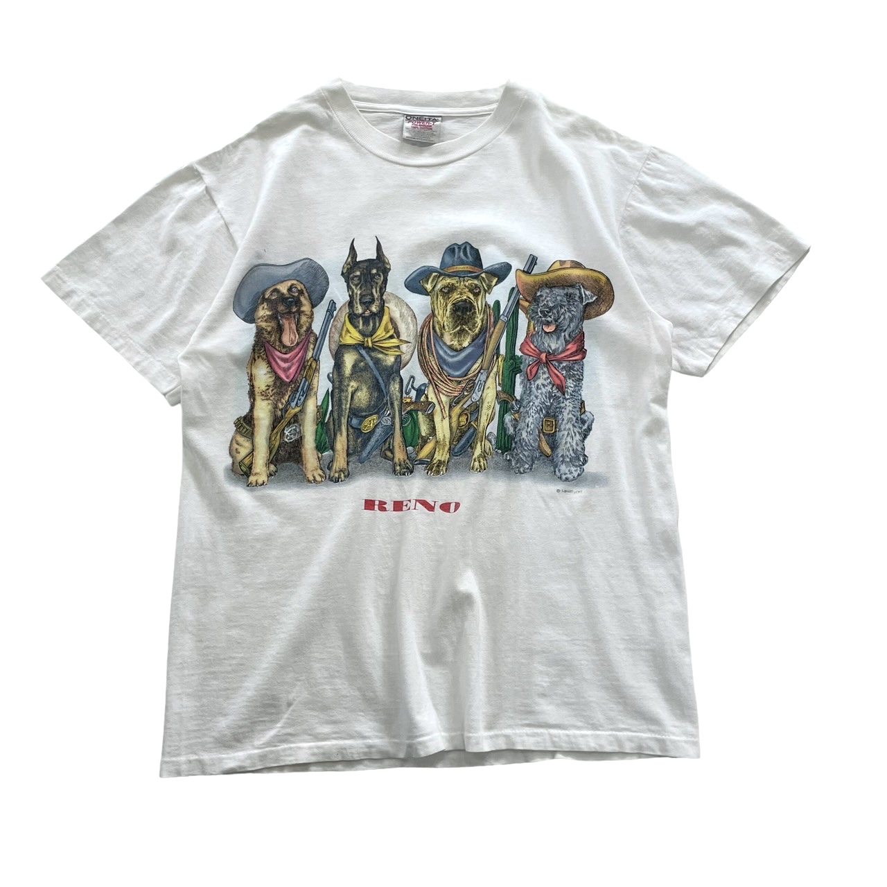 1990's ONEITA / dog T-shirt #B987 | Vintage.City