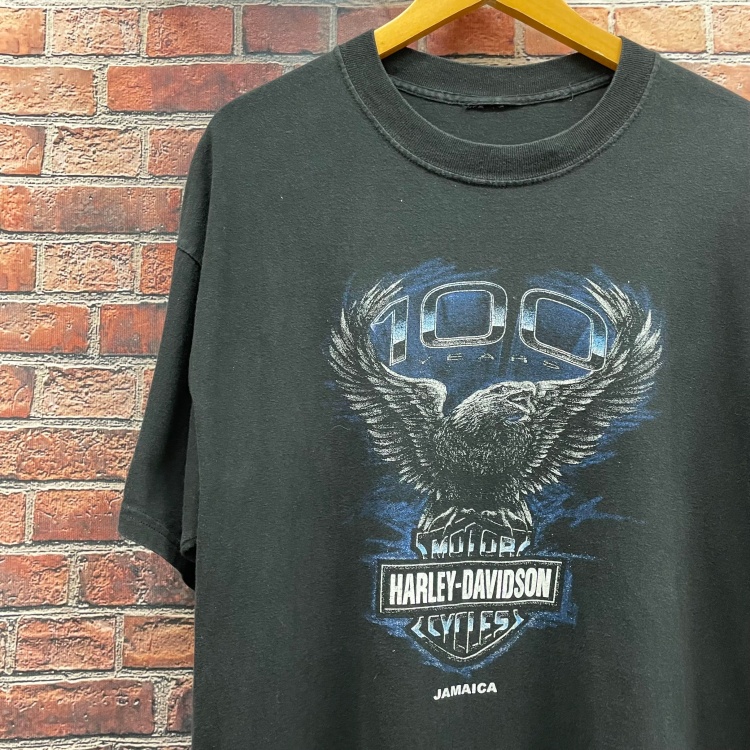 ハーレーダビッドソン Harley-Davidson Tシャツ 100周年 イーグル ...