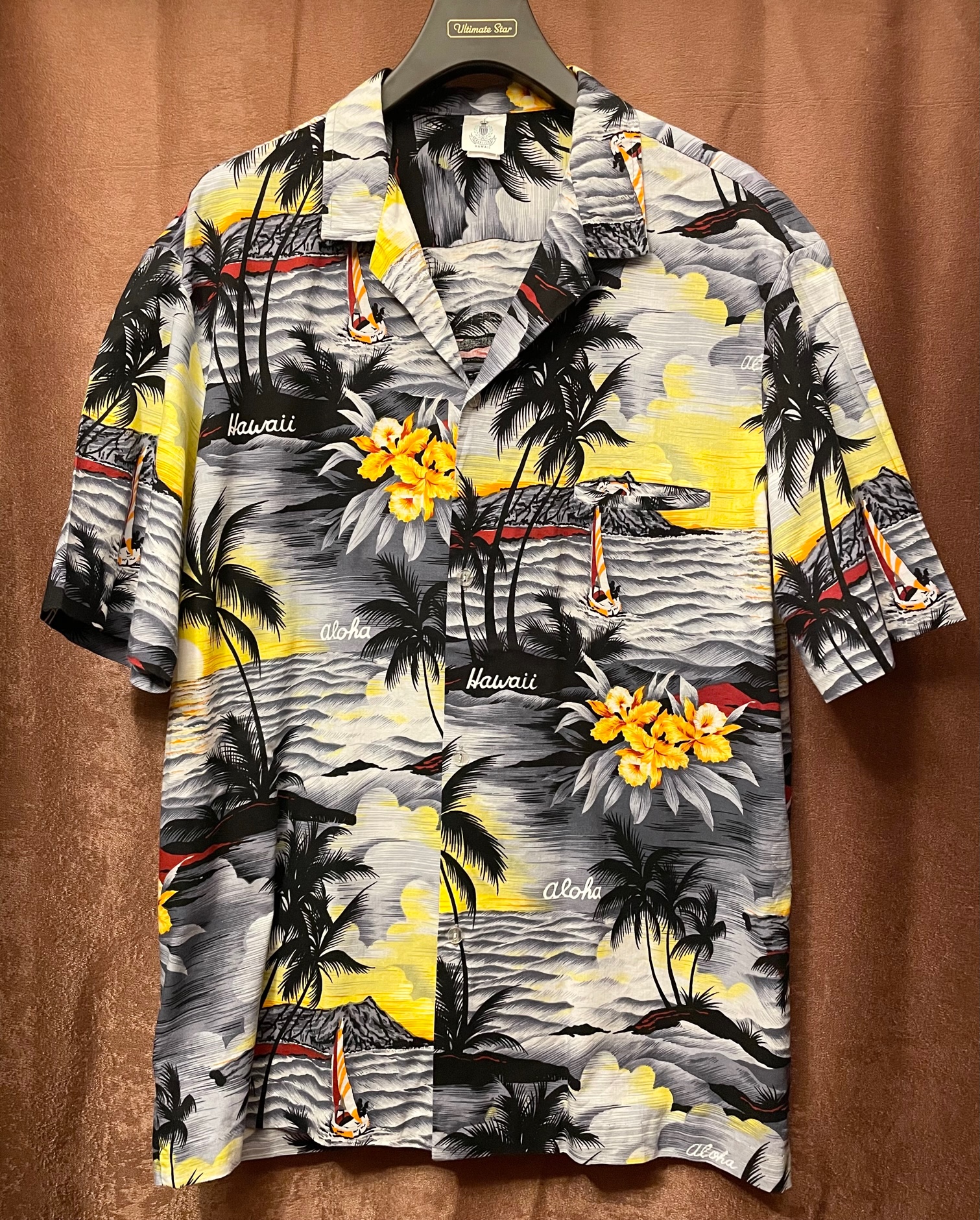 Hawaii ハワイ製 ROYAL CREATIONS 花柄 アロハシャツ