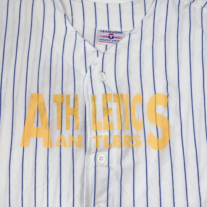 ATHLETICS ANTLERS Bassball shirt アスレチック ベースボールシャツ 半袖シャツ | Vintage.City 古着屋、古着コーデ情報を発信