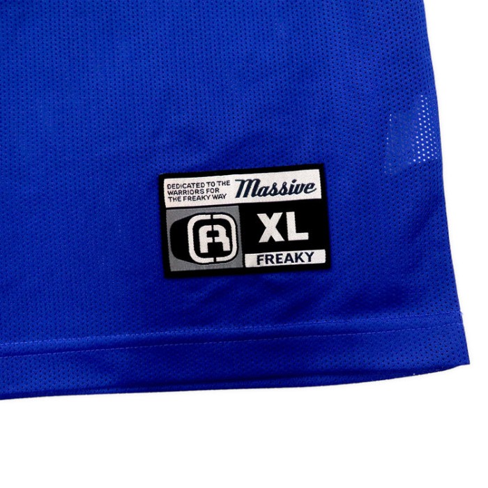 FREAKY 90年代 ゲームシャツ バスケ タンクトップ XL ブルー ポリエステル メッシュ ナンバリング | Vintage.City 古着屋、古着コーデ情報を発信