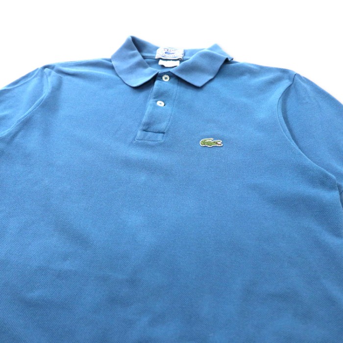 IZOD LACOSTE 70年代 ポロシャツ M ブルー コットン ワンポイントロゴ 糸巻きタグ | Vintage.City 古着屋、古着コーデ情報を発信