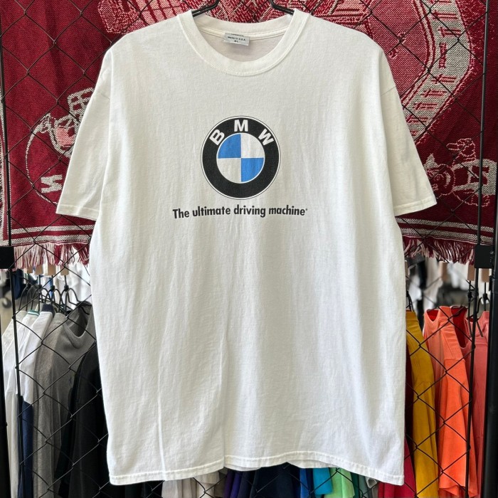 USA製 企業系 BMW 半袖Tシャツ ロゴプリント スローガン XL 古着 古着 