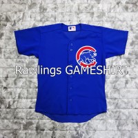 ローリングス ベースボールシャツ M ブルー 日本製 フルボタン クマ メジャー 8072 | Vintage.City 古着屋、古着コーデ情報を発信
