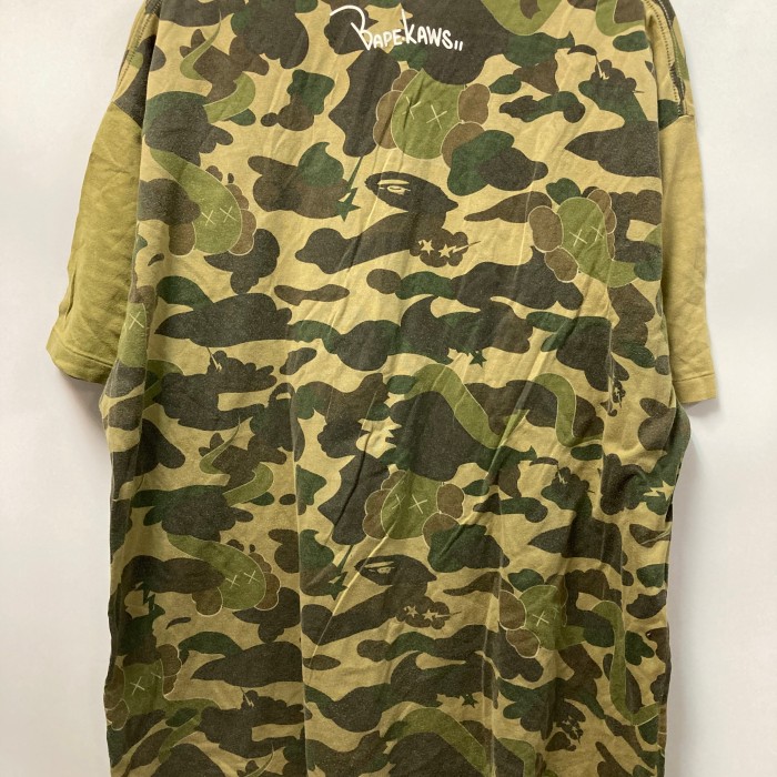 00's初期アベイシングエイプ A BATHING APE 稀少 BAPE KAWS迷彩半袖T