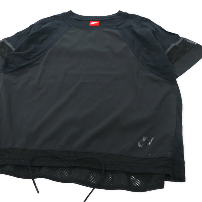 NIKE ボンデッドTシャツ L ブラック コットン メッシュ切り替え ドローコード 726020-010 | Vintage.City 古着屋、古着コーデ情報を発信
