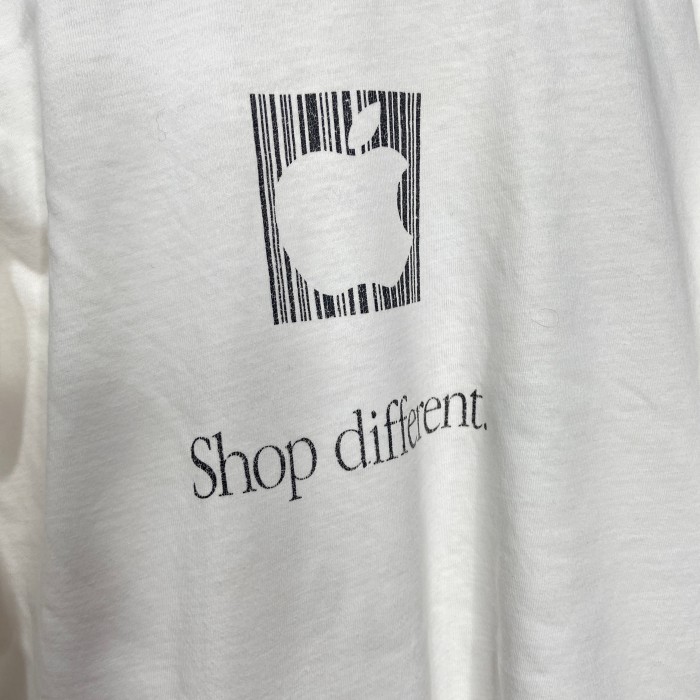 00s Apple企業ロゴプリントTシャツ カンパニーTシャツ ホワイト L相当