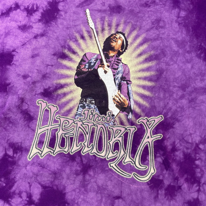 00年代 Jimi Hendrix ジミ・ヘンドリックス タイダイ染め アーティストTシャツ バンドTシャツ メンズ2XL