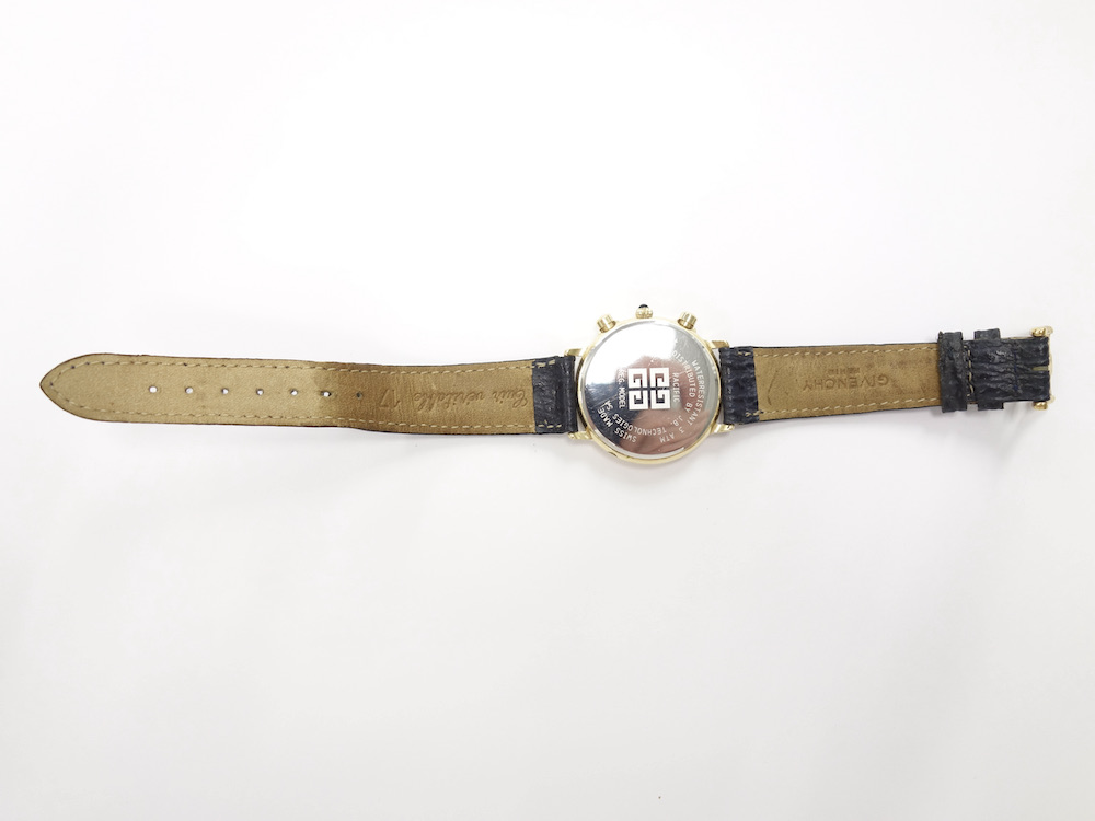 人気再入荷Vintage GIVENCHY クロノグラフ ウォッチ 時計 スイス製 時計
