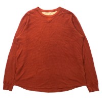 Eddie Bauer サーマル ロングスリーブTシャツ XL オレンジ コットン ビッグサイズ | Vintage.City 古着屋、古着コーデ情報を発信