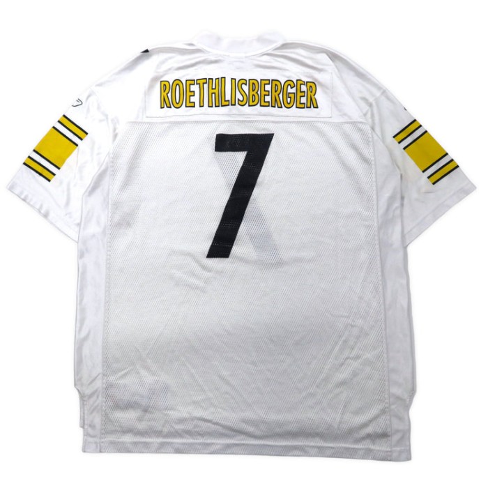Reebok NFL ゲームシャツ 2XL ホワイト ポリエステル メッシュ Steelers ナンバリング ビッグサイズ | Vintage.City 古着屋、古着コーデ情報を発信