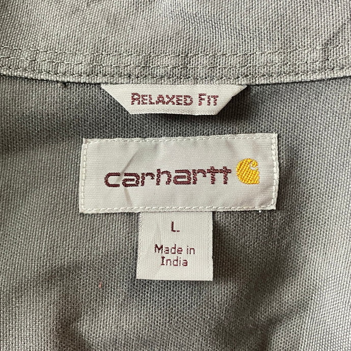 Carhartt カーハート ボタンダウン 企業ロゴ刺繍 半袖ワークシャツ